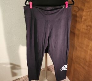 Adidas Women's High Rise 7/8 Leggings Size 2X NWT